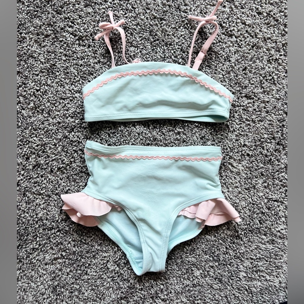 2T Light Blue Mila & Emma bathing suit